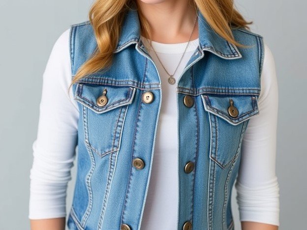 Jean Jacket Vest Outfit